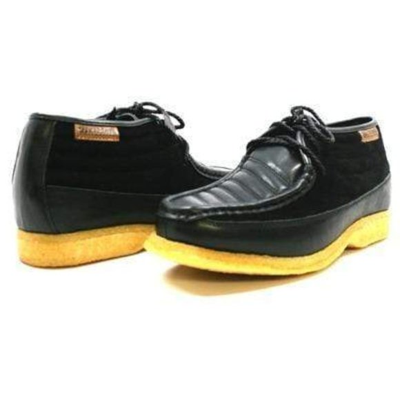 British Walkers Castle Men's Black Leather and Suede - Picture 1 of 7